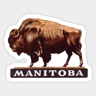 1940's Manitoba Canada Sticker